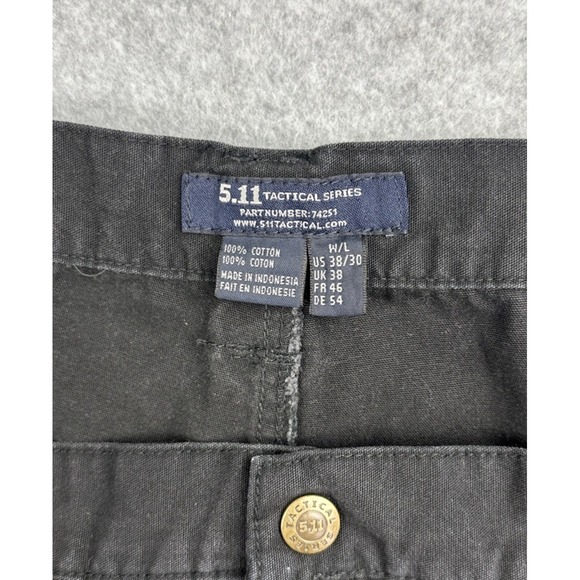 5.11 Tactical Series Men's Black Pants Size 38x30 Part #74251 - Picture 7 of 8